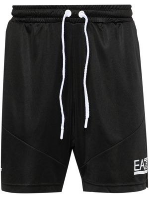 Ea7 Emporio Armani Tennis Pro stretch-jersey shorts - Black