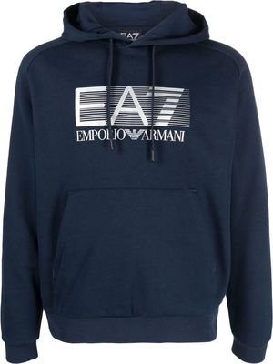 Ea7 Emporio Armani Train visibility hoodie set - Blue