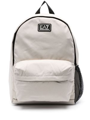 EA7 Sports logo-appliqué backpack - Neutrals