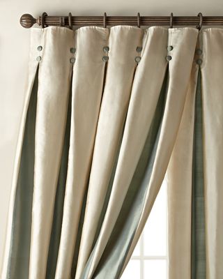 Each 96"L Inverted Pleat Curtain