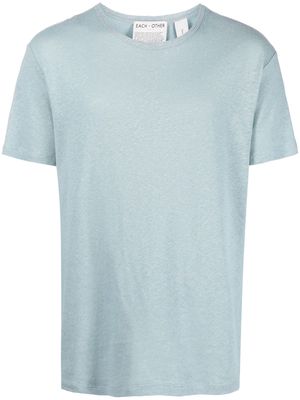 Each X Other crew-neck linen T-shirt - Blue