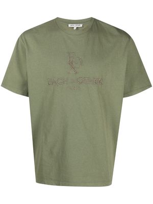 Each X Other logo-embroidered cotton T-shirt - Green