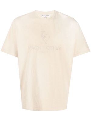 Each X Other logo-embroidered cotton T-shirt - Neutrals