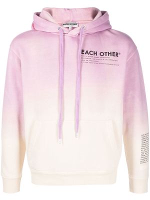 Each X Other Me/We logo-print hoodie - Purple