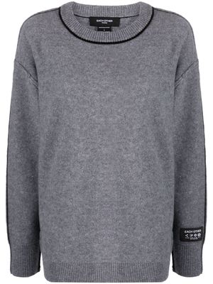 Each X Other stitch-detail wool jumper - Grey