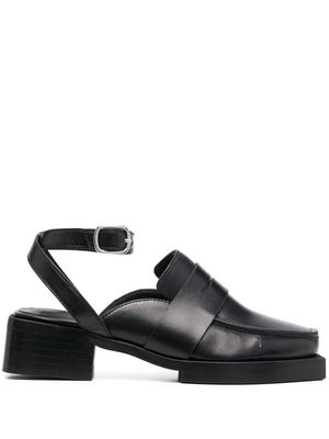 Each X Other Tresor 45mm square-toe loafers - Black