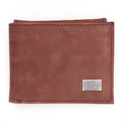 EAGLES WINGS Cleveland Guardians Leather Bifold Wallet in Brown