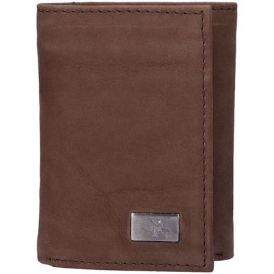 EAGLES WINGS New York Mets Leather Trifold Wallet with Concho in Brown