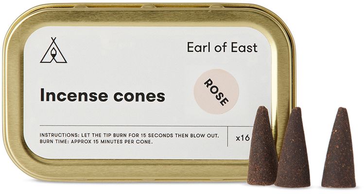 Earl of East 16-Pack Rose Incense Cones