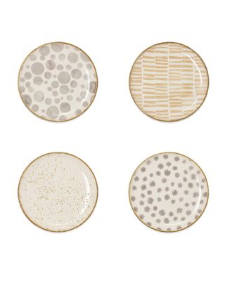 Earth Assorted Cocktail Plates - Set of 4