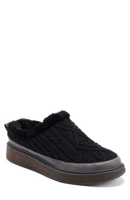 EARTH ELEMENTS Earth Origins Acacia Cable Knit Slipper in Black - Shop ...