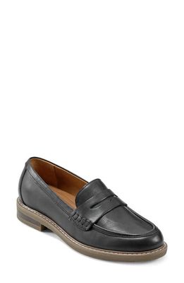 Earth Javas Penny Loafer in Black