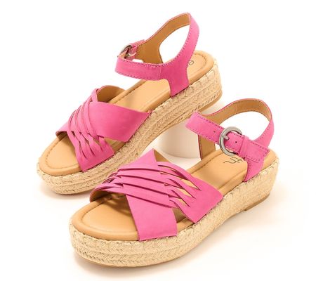 Earth Leather Platform Sandals - Hilda