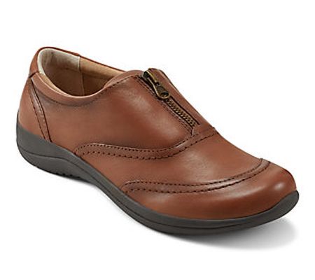Earth Leather Slip-On with Zipper - Fannie