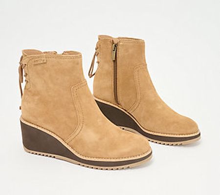 Earth Leather Wedge Bootie- Calia