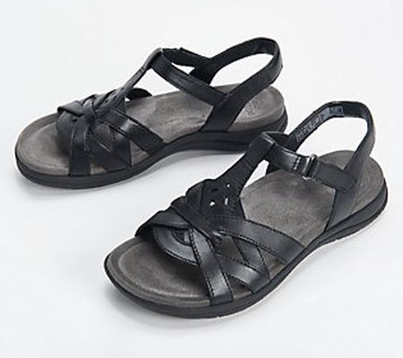 Earth Origins Leather Strappy Sandals - Sylvie