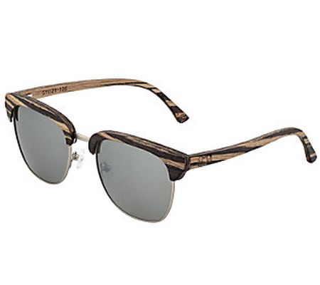 Earth Wood Men's Polarized Browline Sunglasses - Sassel