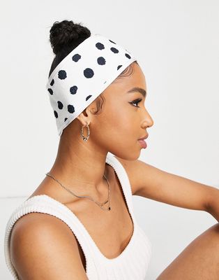Easilocks Microfiber polka dot towel headband-No color
