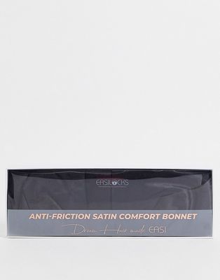 Easilocks Satin Comfort Bonnet in Black-No color