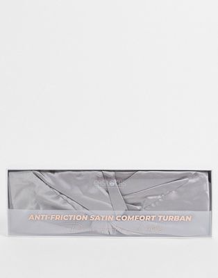 Easilocks Sleep Satin Turban in Silver-No color