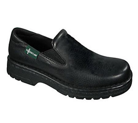 Eastland Leather Slip-ons with Lug Sole - Newpo rt Black