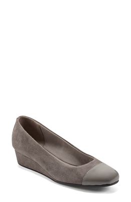 Easy Spirit Gracey Wedge Pump in Taupe