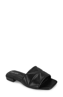 Easy Spirit Quincie Square Toe Slide Sandal in Black
