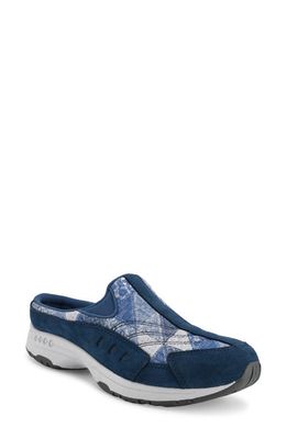 Easy Spirit Travel Time Quilted Clog Sneaker in Dark Blue 400