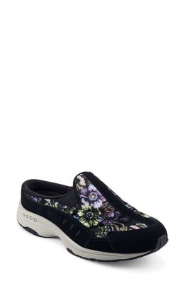 Easy Spirit Traveltime Floral Slip-On Sneaker in Black Floral Mu