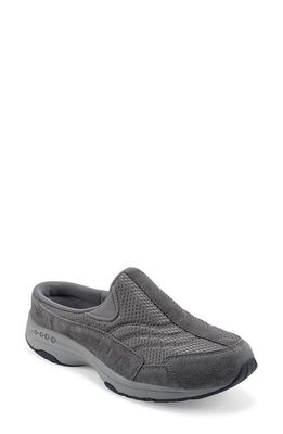 Easy Spirit Traveltime Slip-On Sneaker - Wide Width Available in Medium Gray