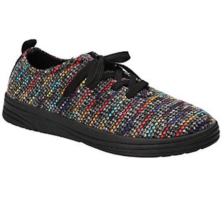 Easy Street Athleisure Knit Fabric Sneakers - C ommand