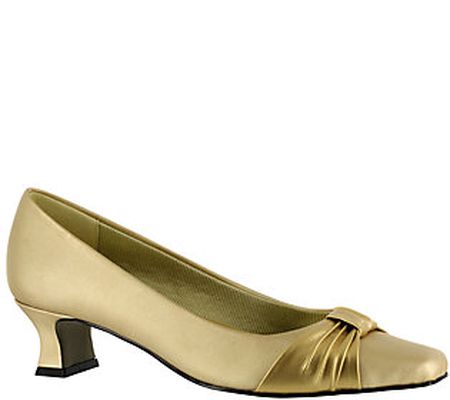 Easy Street Pleated Overlay Pumps - Waive