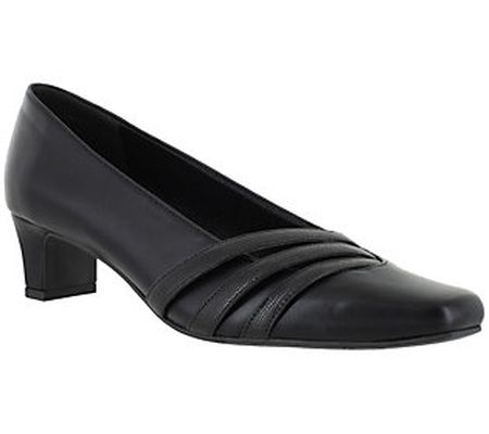 Easy Street Squared Toe Slip-On Pumps - Entice