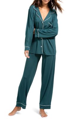 Eberjey Gisele Jersey Knit Pajamas in Evergreen