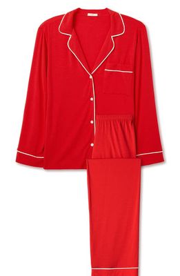 Eberjey Gisele Jersey Knit Pajamas in Haute Red