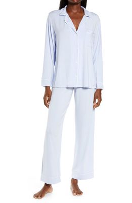 Eberjey Gisele Jersey Knit Pajamas in Lilac/Ivory