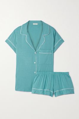 Eberjey - Gisele Stretch-tencel Modal Pajama Set - Blue