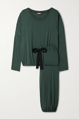 Eberjey - Gisele Stretch-tencel Modal Pajama Set - Green