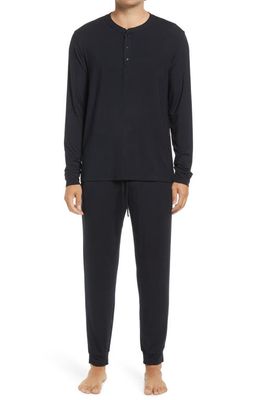 Eberjey Henry Jersey Pajamas in Black 