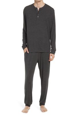 Eberjey Henry Jersey Pajamas in Charcoal Heather 