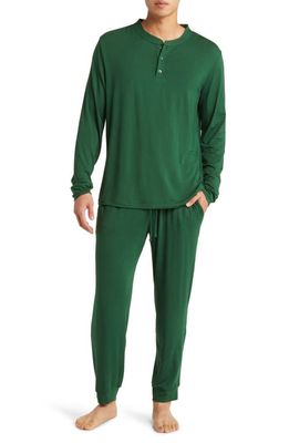 Eberjey Henry Jersey Pajamas in Forest Green 