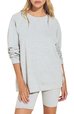 Eberjey The Long Sweatshirt in Heather Grey