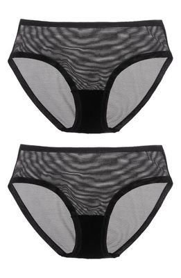 EBY 2-Pack Sheer Panties in Black
