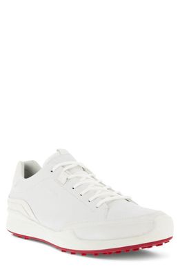 ECCO BIOM Hybrid Golf Shoe in White/White