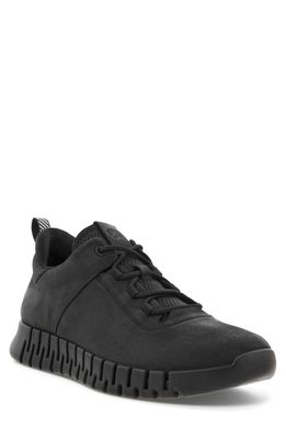 ECCO GRUUV Sneaker in Black/Black