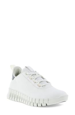ECCO GRUUV Sneaker in White/Light Grey