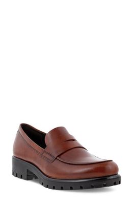 ECCO ModTray Penny Loafer in Cognac Leather
