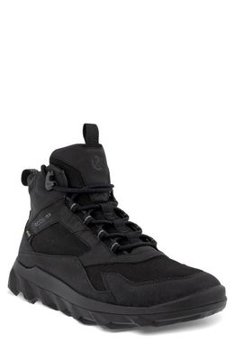 ECCO MX Gore-Tex Waterproof Hiking Boot in Black/Black