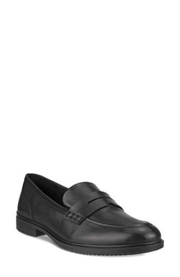 ECCO Penny Loafer in Black