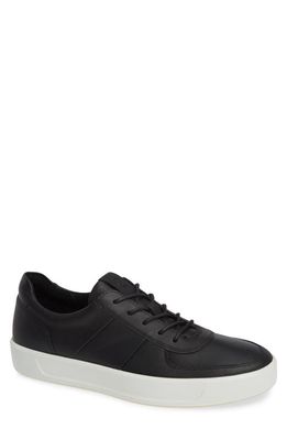 ECCO Soft 8 Sneaker in Black Leather